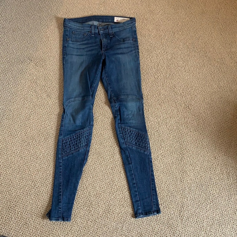Rag & Bone moto jeans size 27